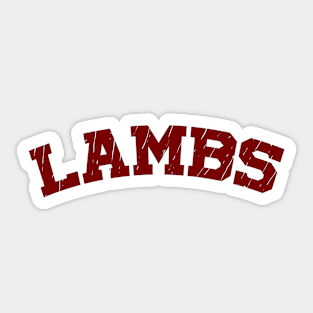 LAMBS Sticker